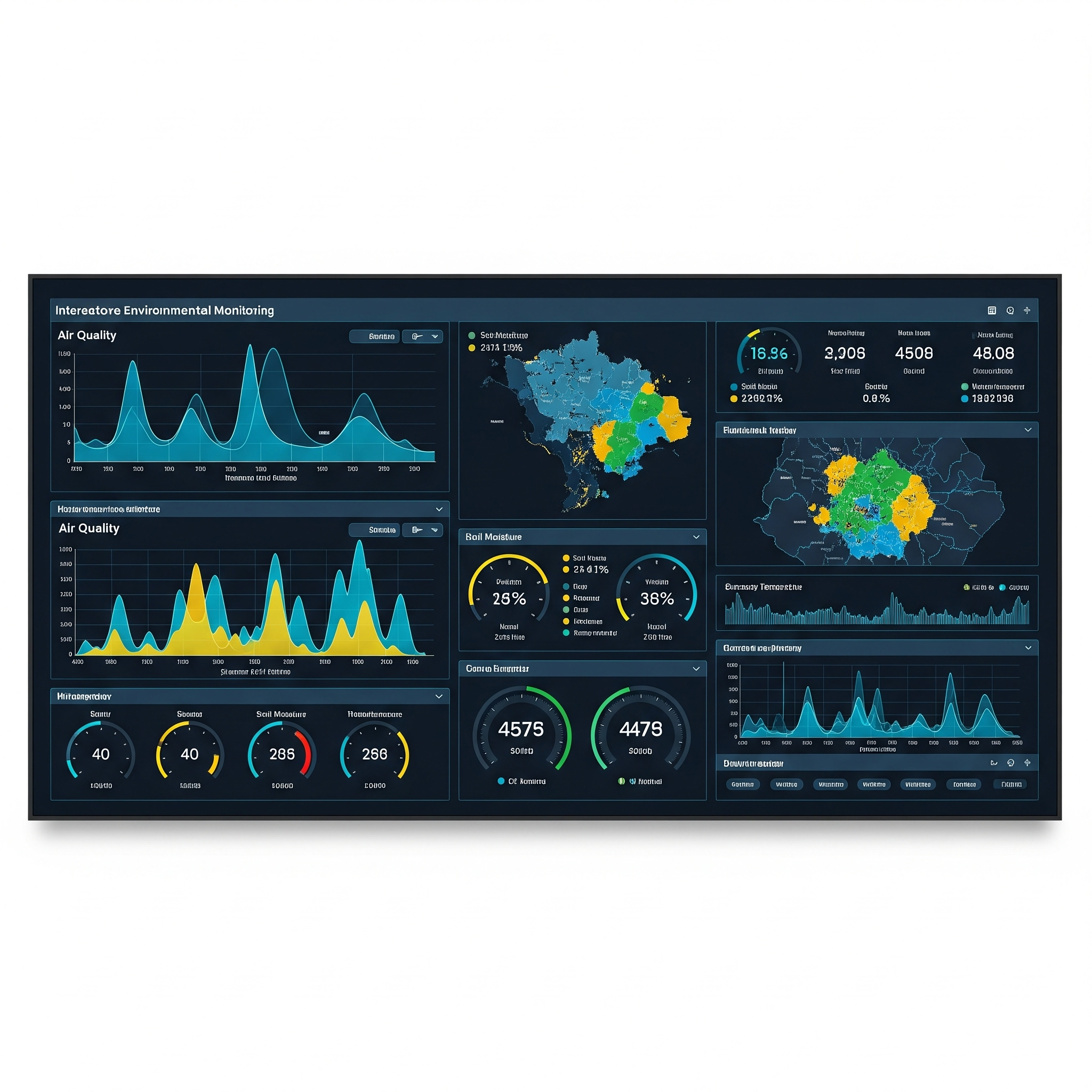 Environmental Monitoring Dashboard with Sensor Data